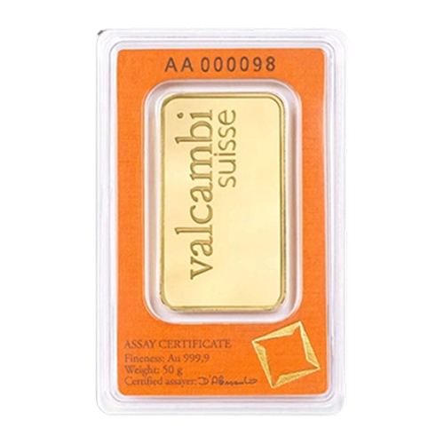 50 Gram Valcambi Suisse Gold Bar - Image 2